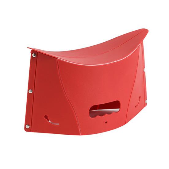 Folding Stool Ergonomic Design Portable Seat Travel Stool for Knee Relief Handle Holes Travel Camping Fishing