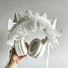Lace Lolita Wing Angel Headband Ribbon Bowknot Hair Band New Cosplay Headdress  Headwear