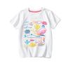 Girls Summer New White Short-Sleeved T-Shirt Cartoon Animal Children'S Short-Sleeved Cute Fashion In Small Children