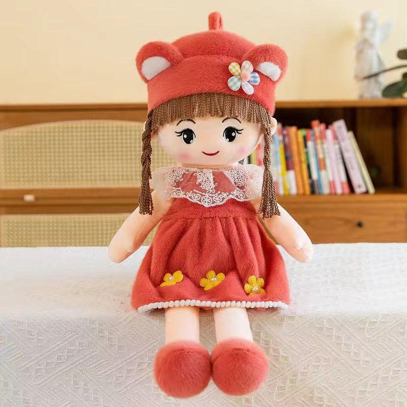 45Cm Kawaii Plush Girl Doll Rabbit Ears Soft Plush Doll Cute Plush Toy Girl Toy Children Birthday Christmas Gift