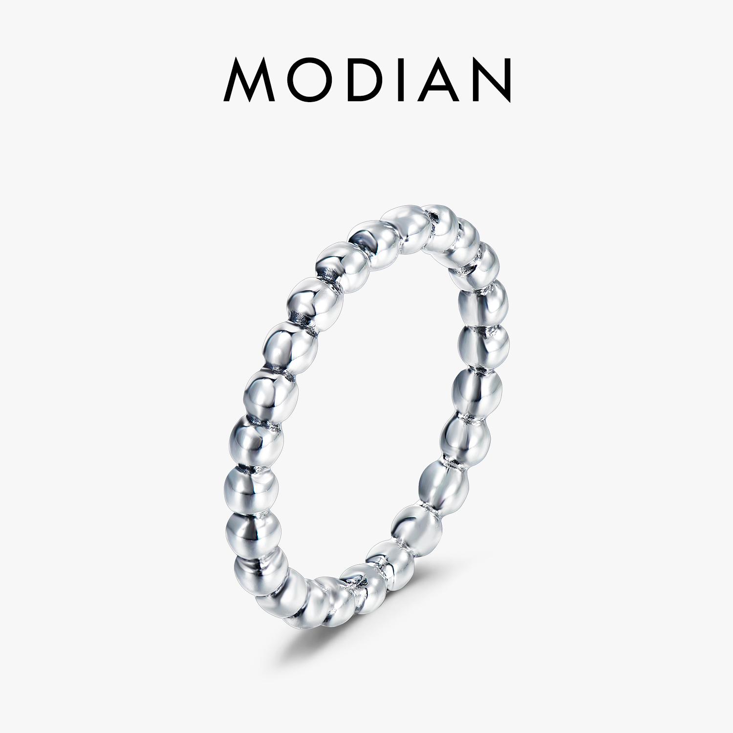 

Minimalist Simple Real 925 Sterling Silver Fashion Beads Stackable Finger Ring For Women Charm Wedding Fine Jewelry New 5