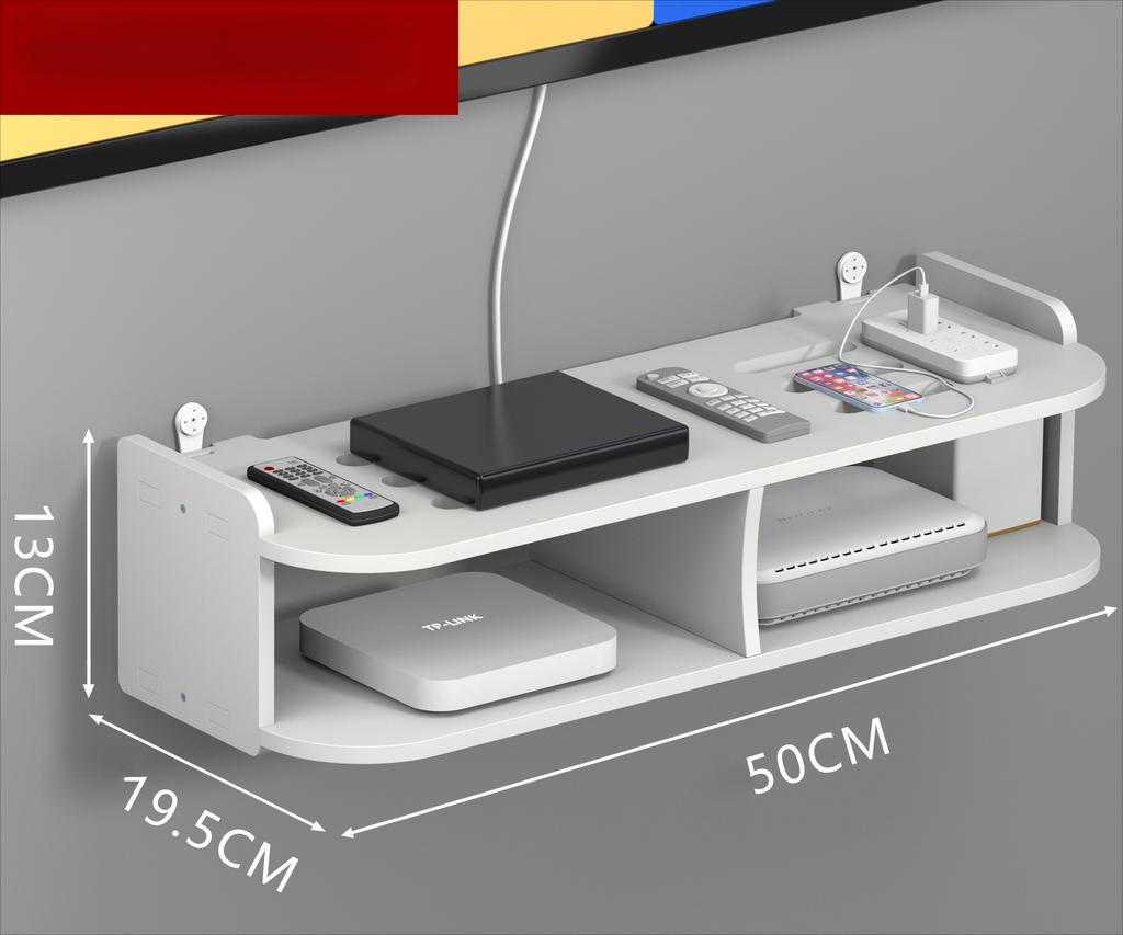 Router Organizer Environmentally Friendly Woodplastic Panels Handmade Mortise and Tenon Craftsmanship, Cable Management Box