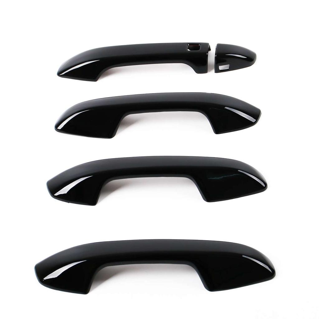 For Kia Forte Cerato K3 LHD     ABS Carbon Fiber Black Door Handle Cover Door Bowl Trims Sticker Car Accessories