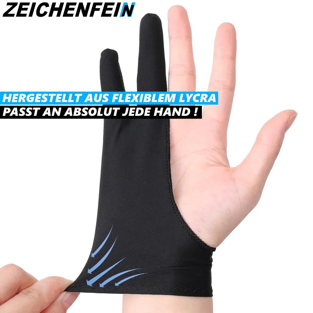 ZEICHEFEIN rękawice do rysowania, rękawice, rękawice do tabletów graficznych, czarne M
