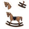 Rocking Horse Figurine Collectible Decorative Statue Tabletop Ornament for Shelf Table Centerpiece Desk Office Birthday Gift