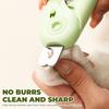 Nail Clippers with LED Light for Dogs and Cats, 2 In 1 Claw Cutter with Nail File, Splash Resistant for Rabbits
