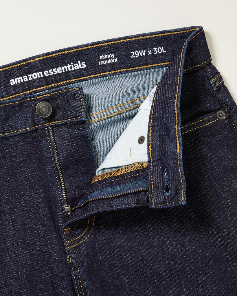 Amazon Essentials Rinse Skinny Fit Size W29 L30 Men's High-Stretch Jeans, /