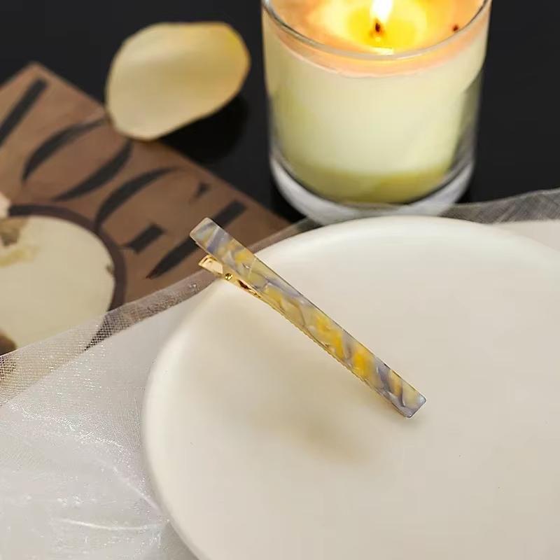 1PCS Fashion Alligator Clips Acetate Zinc Alloy Hair Clips Simple Rectangle Hair Clips Headwear Woman Hair Accessories