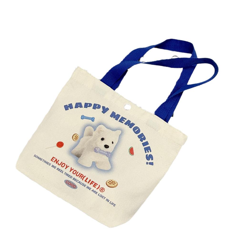 Small Versatile Canvas Handbag - Lunch Box Bag for Female Students and Office Workers