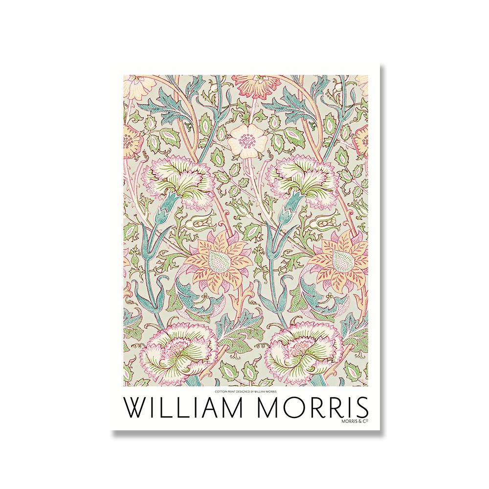 Malarstwo Art Nouveau w londyńskim metrze De William Morris Canvas Print Plakat wystawy Victoria and Albert Museum
