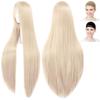 CaseEden Cosplay Wig, Premium, Smooth, Straight, Long, 100cm, Light Gold Blonde, 6169