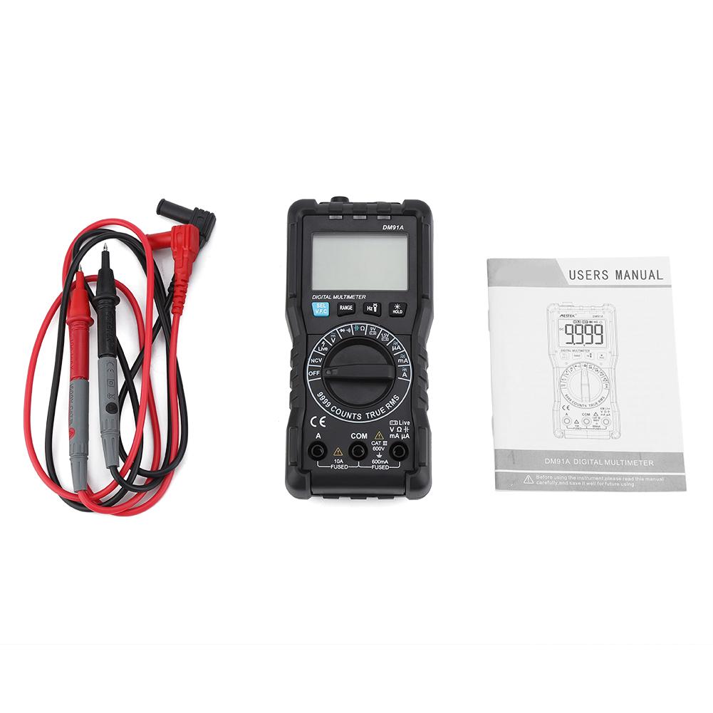 

DM91A High Precision Mini Digital Multimeter 9999 Counts Tester Multi Meter