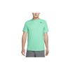 T Shirts Men's Light Green Crew Neck Moderate Straight Fit DX0989-369