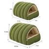 Winter Plush Cat Bed Warm Pet House Thickening Warmth Comfort Soft Kittens Sleeping Beds Closed-Off Cat Cave For Pet Warmth