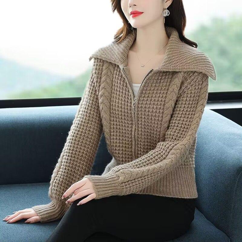 Cardigan Femme Col V – Manches Longues Tricoté Léger – Parfait Printemps/automne 2024 – Style Décontracté Et Habillé