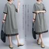CCGGOWMM Long Short Ruffle Shirt Houndstooth Print Tunic Dress with Casual Elegant Maxi Perfect for Everyday Women's Dress, Sleeve, Neck, Dress,