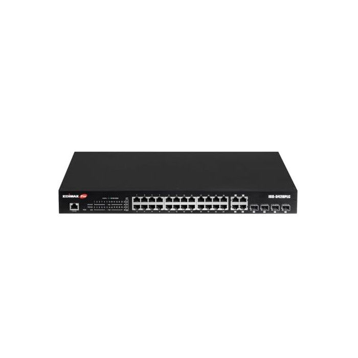 EDiMAX IGS-5428PLC Switch Intelligente Industriale 28 Porte Gigabit PoE+ VLAN