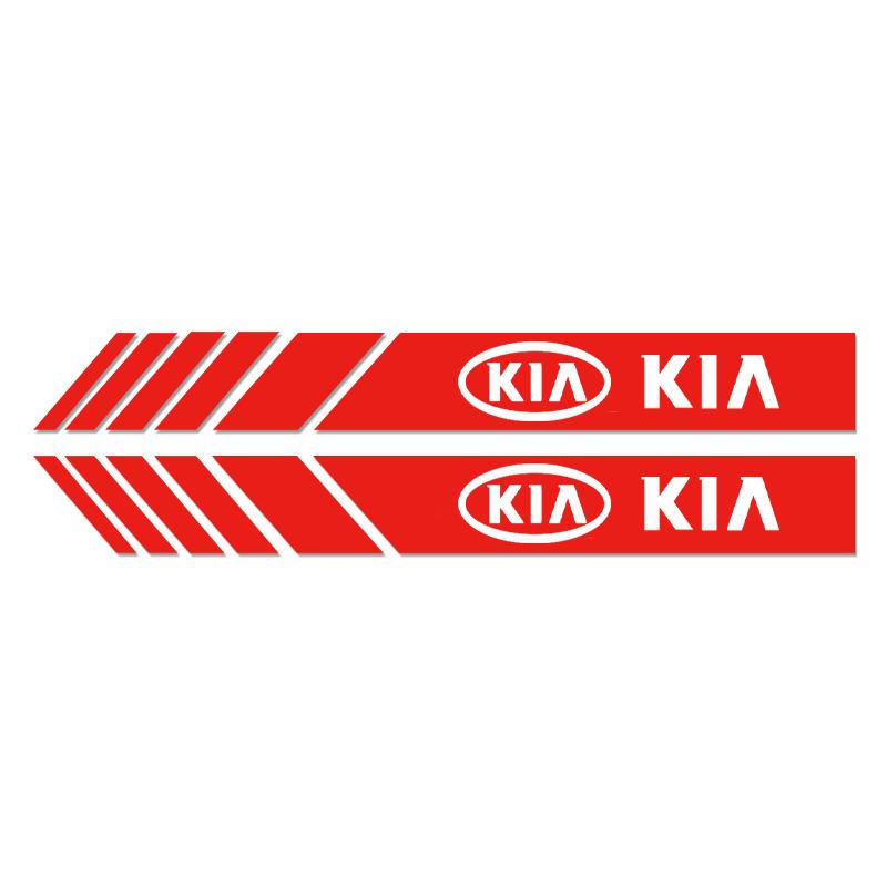 CASSX1 2Pcs Car Rearview Mirror Vinyl Stickers For KIA Ceed Forte K9 Optoma Picanto Rio Sorento Soul Sportage Auto Accessories