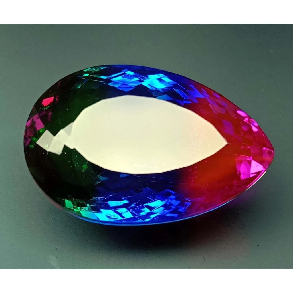 Beautiful Natural Ametrine Bi-Color For Making 65 Ct Pear Cut Loose Gemstone