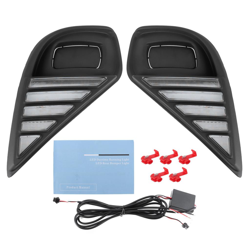 LED Daytime Running Light Front DRL 3 Color Turn Signals Fit for Highlander 2019‑2021