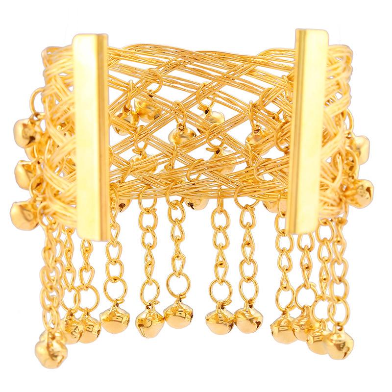 Jewelry Retro Bell Metal Arm Chain Indian Dance Bell Wristband Bracelet Accessories Arm Ornaments