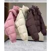 Cotton Coat Cotton Jacket for Women  Small New Autumn  Winter Short Loose Hooded Cotton Jacket