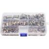150pcs Rivet Rivet Combination Kit Rivet Nut Tool Kit Steel Yellow Galvanized Thread Rivet Nut Insert Kit M3 / M4 / M5 / M6 / M8