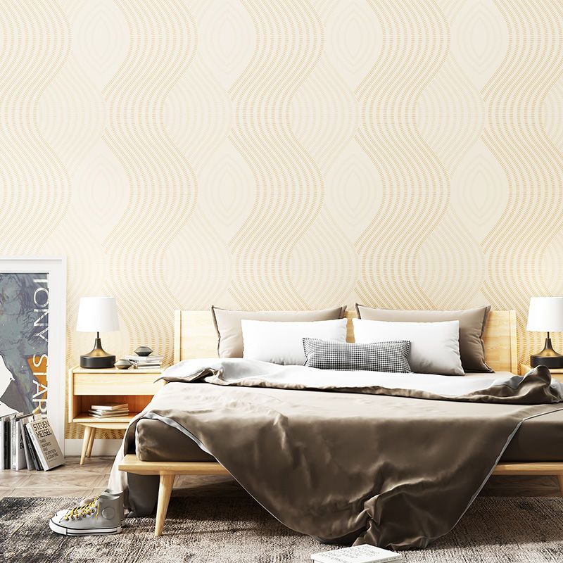 3D Geometric Curved Stripe Wallpaper PVC Waterproof Modern Living Room Bedroom Sofa TV Background Wall Paper Rolls