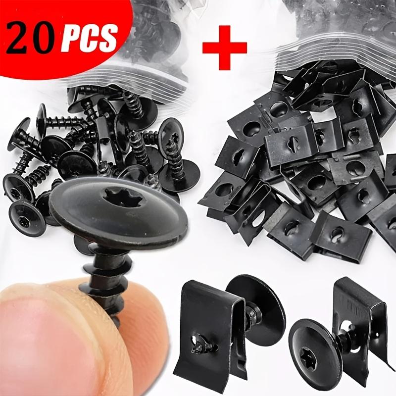 Car Self-tapping Screw Fasteners Auto Metal U-shaped Spacers Self-tapping Screws Kit Auto Motorcycle Modification Accessories