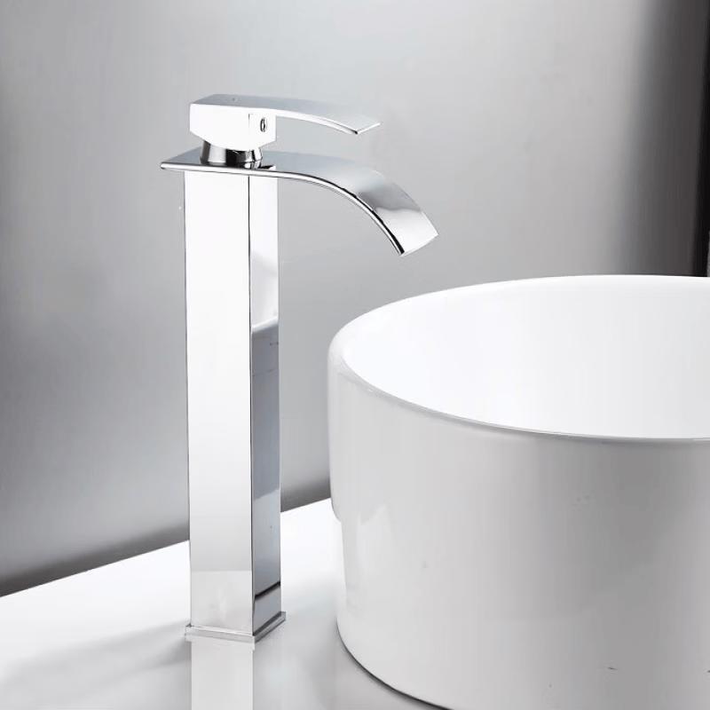 Handun Black Wide Waterfall Basin Faucet