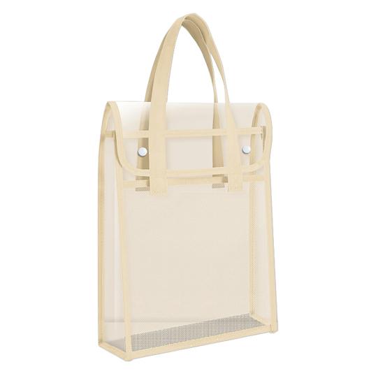 

Yousheng Expandable Transparent Plastic File Folder with Snap Closure Waterproof A4 Letter Size File Pouch Portable Documents Tote Bag for Office