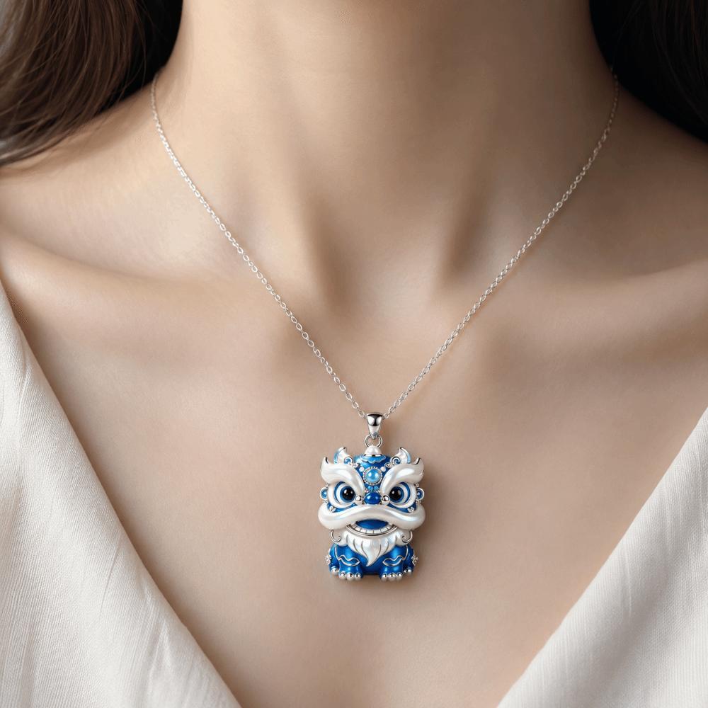 Exquisite Nine-tailed Vixen Pendant Deer Chinese Lion Clavicle Chain Daily Wear