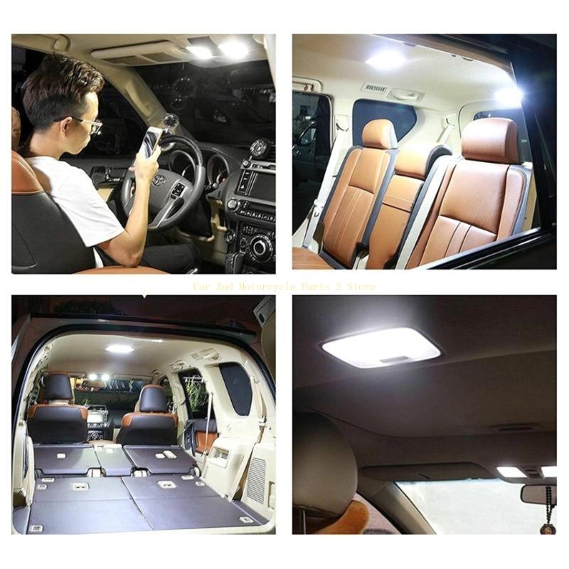 White Rectangular Car Dome Light Roof Ceiling Lamp Bulb 36SMD Interior Light