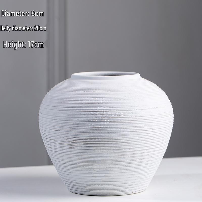 Nordic Ceramic Hydroponic Vase for Home Decor - Living Room Flower Arrangement and Dining Table Ornament
