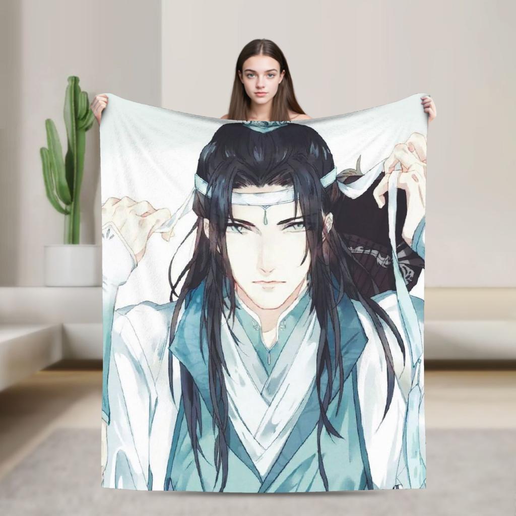 the Untamed Blanket Cute Rabbits Flannel Funny Soft Throw Blanket for Chair Covering Sofa Spring/Autumn