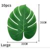 10 STÜCKE Tropische Palmblätter Sommer Monstera Künstliche Seide Schildkrötenblätter für Zuhause Hawaiianische Luau Strand Hochzeitsfeier Dekor