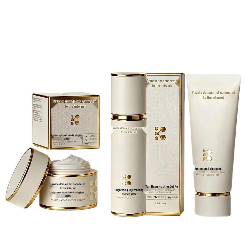 Authentic Beauty Professional Skincare Set: Cleanser, Toner, Lotion, Serum – Salon Exclusive High-End Essentials