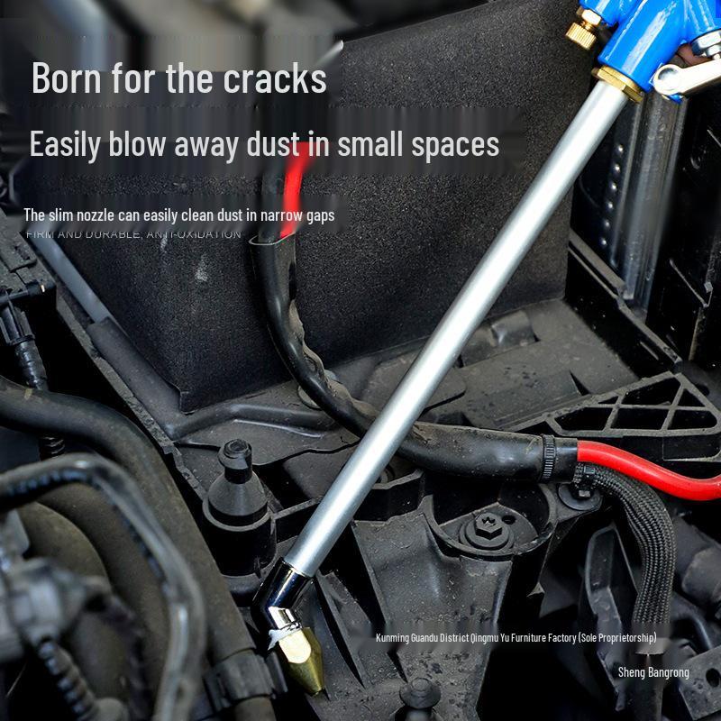 Adjustable High-Pressure Pneumatic Cleaning Spray Gun for Car Wash and Engine Oil Removal