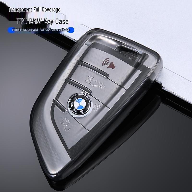 Ultradünne transparente BMW-Schlüsselhülle für 1-7er Serie & X-Modelle