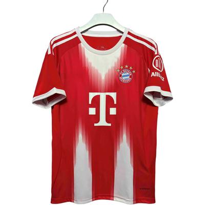 25-26 Bayern's Home Club Fan Version Shirt With Three Standards Complete Fans