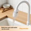 Water-Saving Universal Faucet Filter with Splash-Proof Cotton Bag and Secure Strap for Bathroom