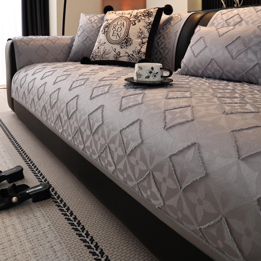 

Современный однотонный чехол на диван Мягкий универсальный коврик для стула на все сезоны Износостойкий Машинная стирка Защита мебели 45x45cm(pillowcase)