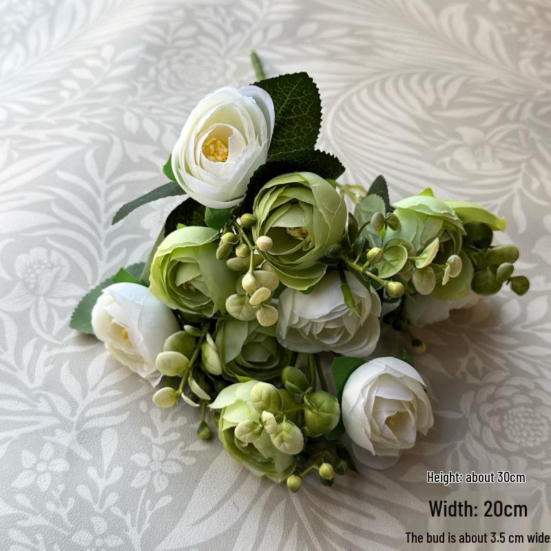 Artificial Wedding Bouquet: Rose & Chrysanthemum Ornament