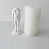 3D Bride Wedding Dress Silicone Candle Mold Bridegroom Suit Resin Casting Moulds