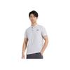 Li Ning Sports Lifestyle Series Pure Cotton Breathable Solid Color Straight Cut Short Sleeve Polo Shirt Men Polo Shirts Gray YPLU073-3