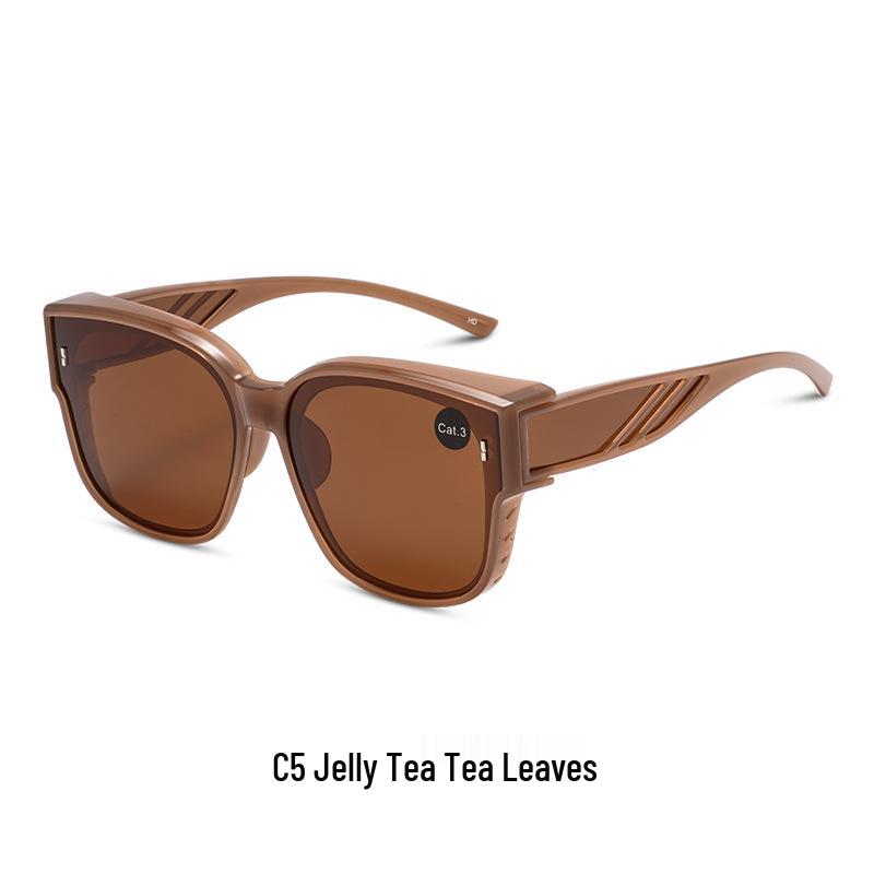 Large TR Frame Myopia Polarized Clip-on Anti-UV Driving Sunglasses