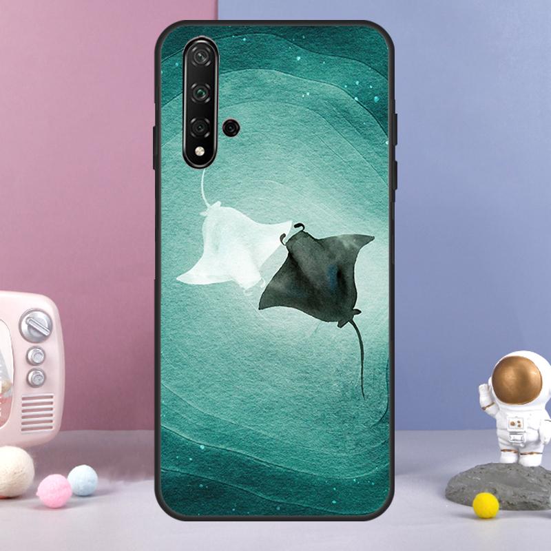 Animal Manta Ray For Huawei Nova 12i 12s 11i 8i 7i 9 10 SE Y60 Y61 Y70 Y72 Y73 Y90 Y91 P20 P30 P40 Lite Case