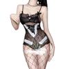 Sexy lingerie girl small fresh pink pajamas back cross strap sexy miniskirt women's suit underwear