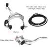 Front/Rear Fixie Bike Brake Kit Road Bike Cruiser Brake Set Bike Caliper Brake Kit Side Pull Brake Set Mountain Bike Accessories