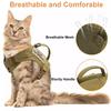 Tactical Pet Chest Harness with Traction Rope Set Universal Anti Slip for Cats and Dogs Paired with Personalized